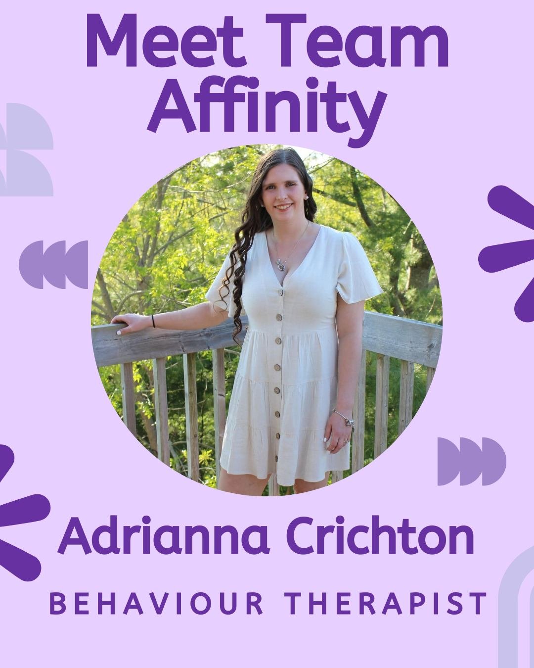 Meet Behavior Therapist Adrianna! Adrianna works directly with kids every day, helping them build skills in emotional regulation, communication, and early academics&mdash;while having fun along the way! 
Interested in working with Adrianna? Visit our