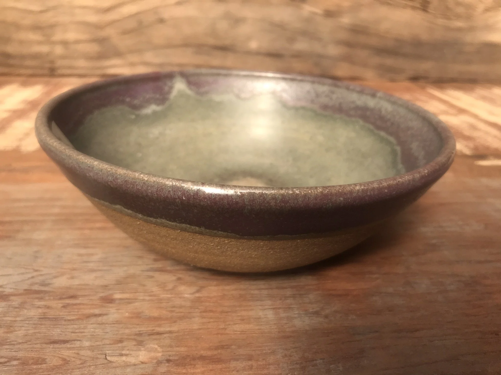 Soup/Cereal Bowl - Purple/Sage