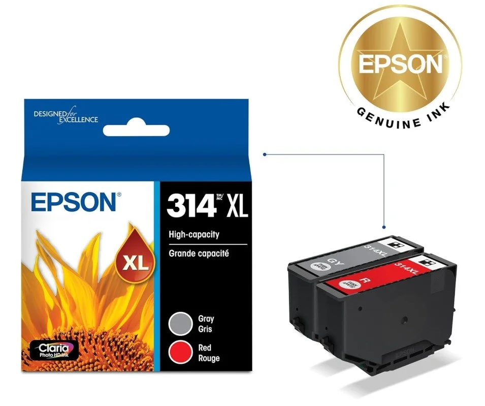 Epson 314 Red and Gray ink combo