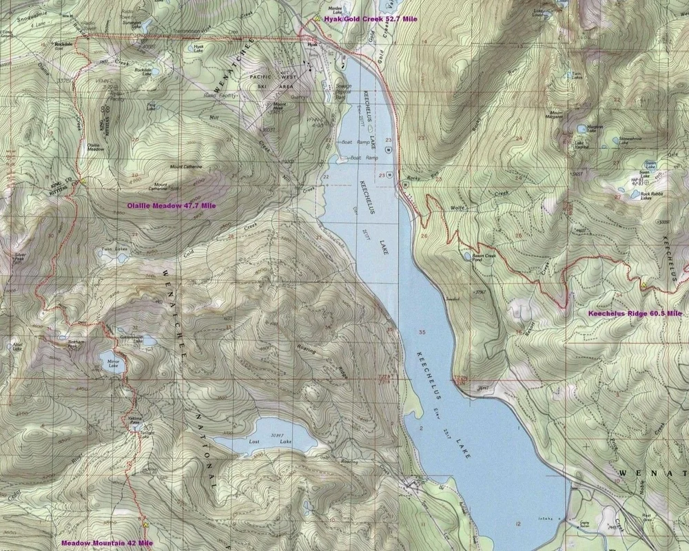 Course Maps | Race Info for Cascade Crest 100 — Cascade Crest 100