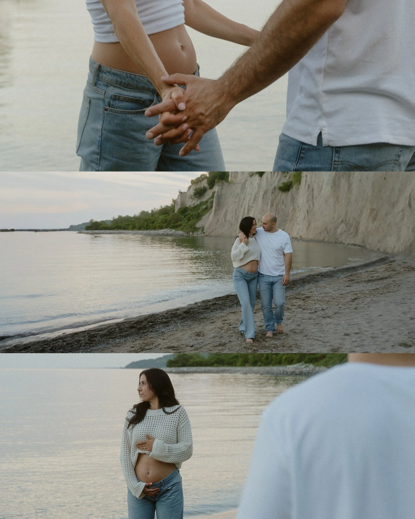 These two are just the cutest couple and you know they'll be the best parents 🤍 Shooting at the Scarborough Bluffs is always a good idea.⁠
&middot;⁠
&middot;⁠
&middot;⁠
#torontomaternityphotographer #torontomaternityphotography #torontolifestyle #to