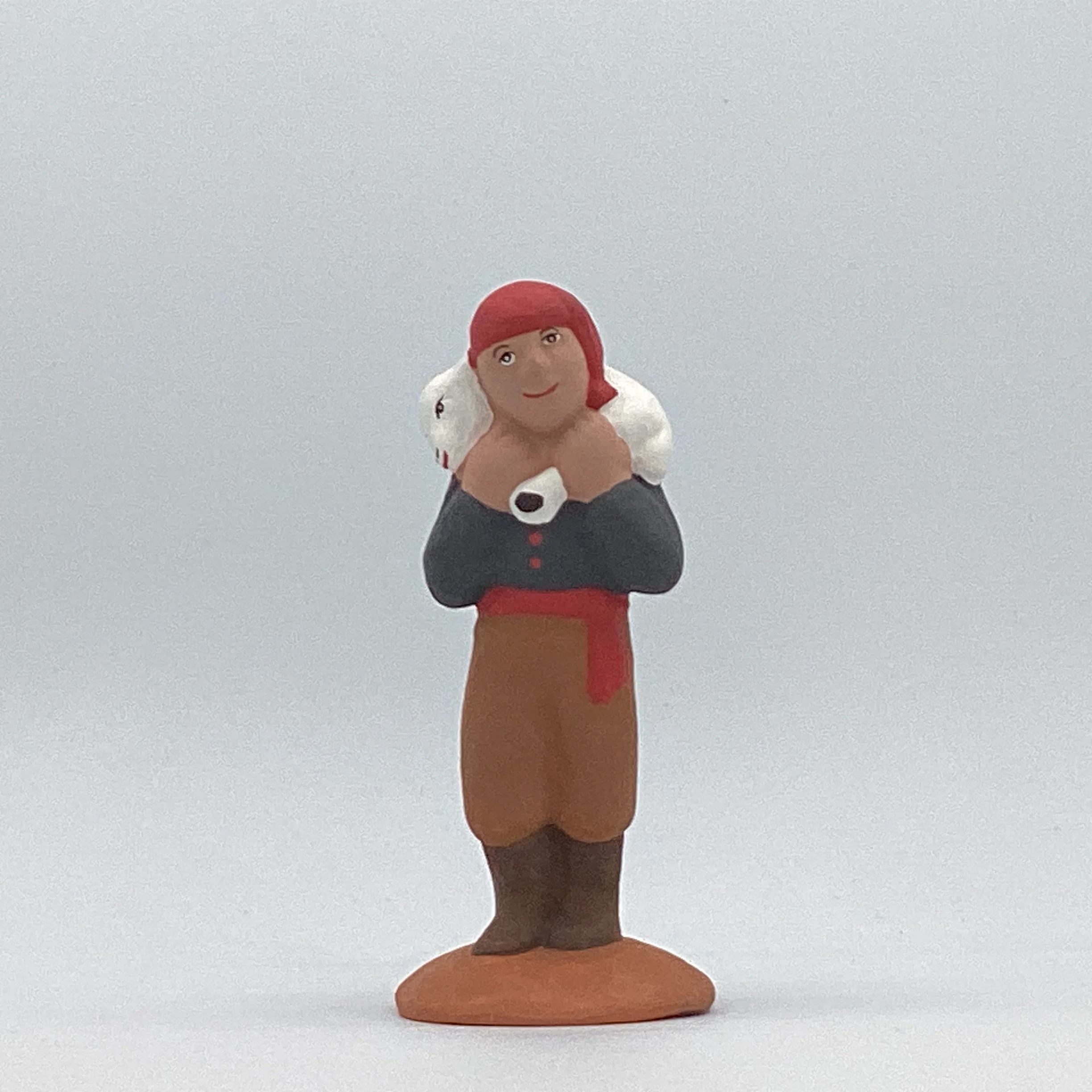 Berger mouton sur le dos