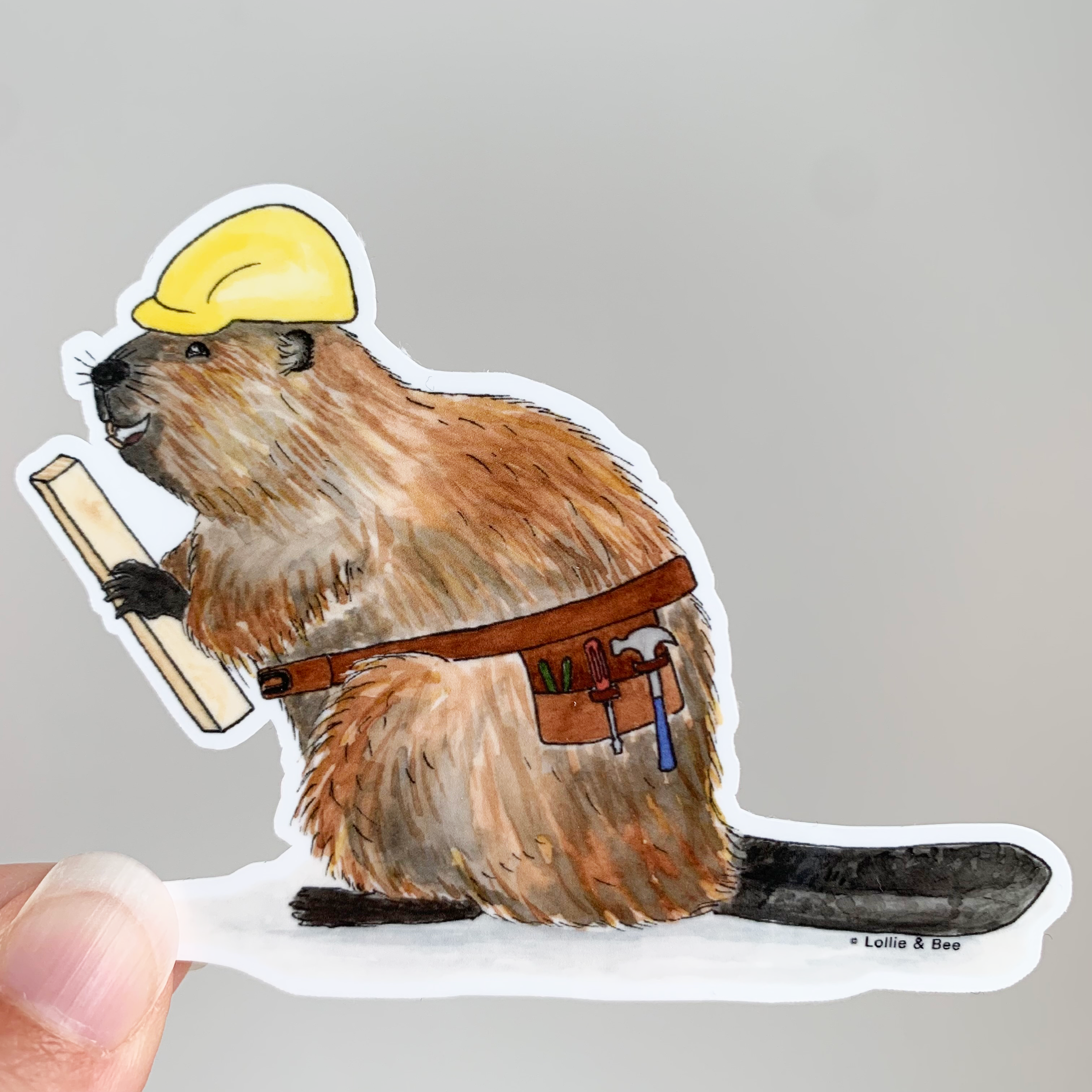Benny Beaver Weatherproof Sticker
