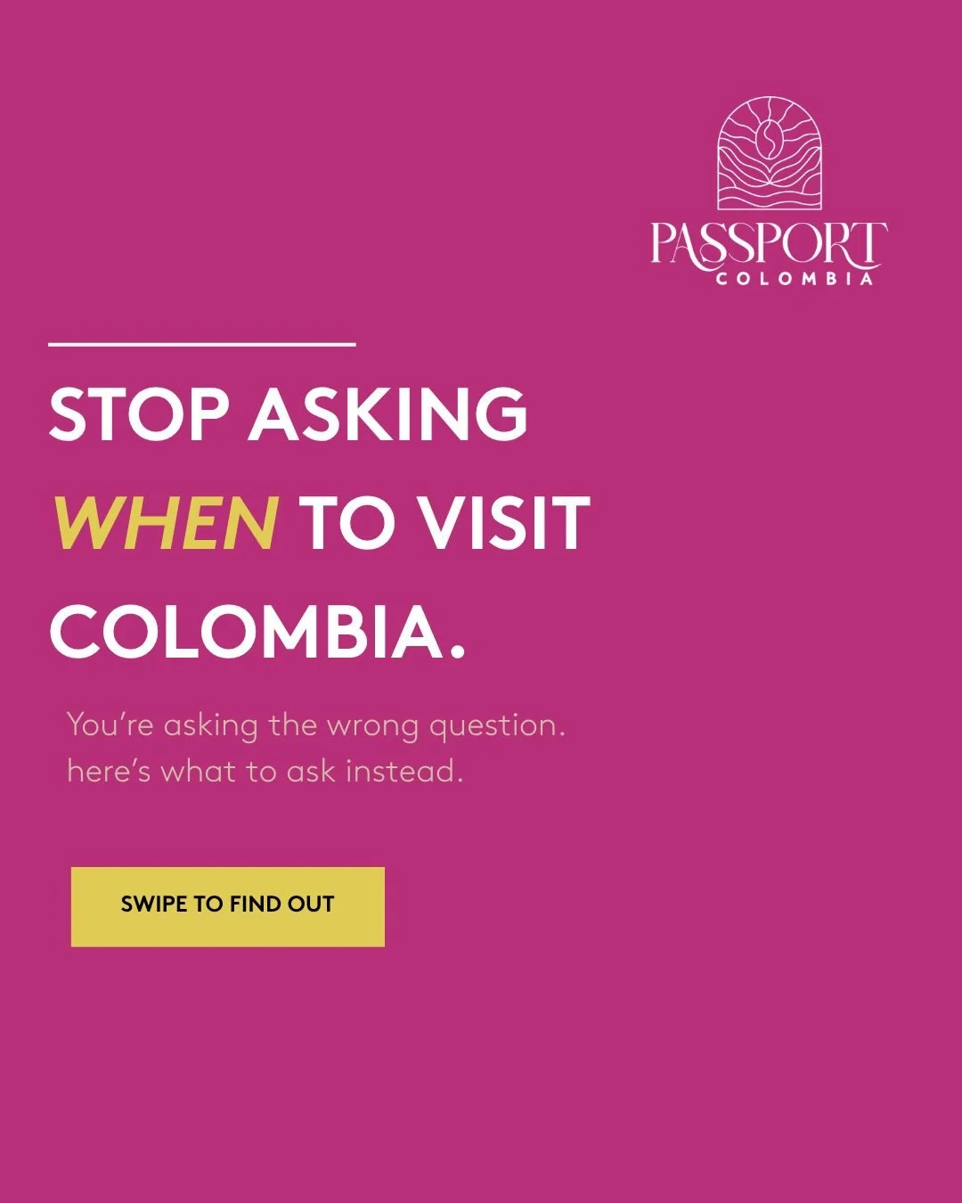If you could travel right now, which Colombia would you want to experience first? let us know in the comments. 
.
.
.
.
📧All new clients receive a 20-min discovery call to start planning your trip! 
.
.
#colombia #travel #voyage #viajes #passportcol