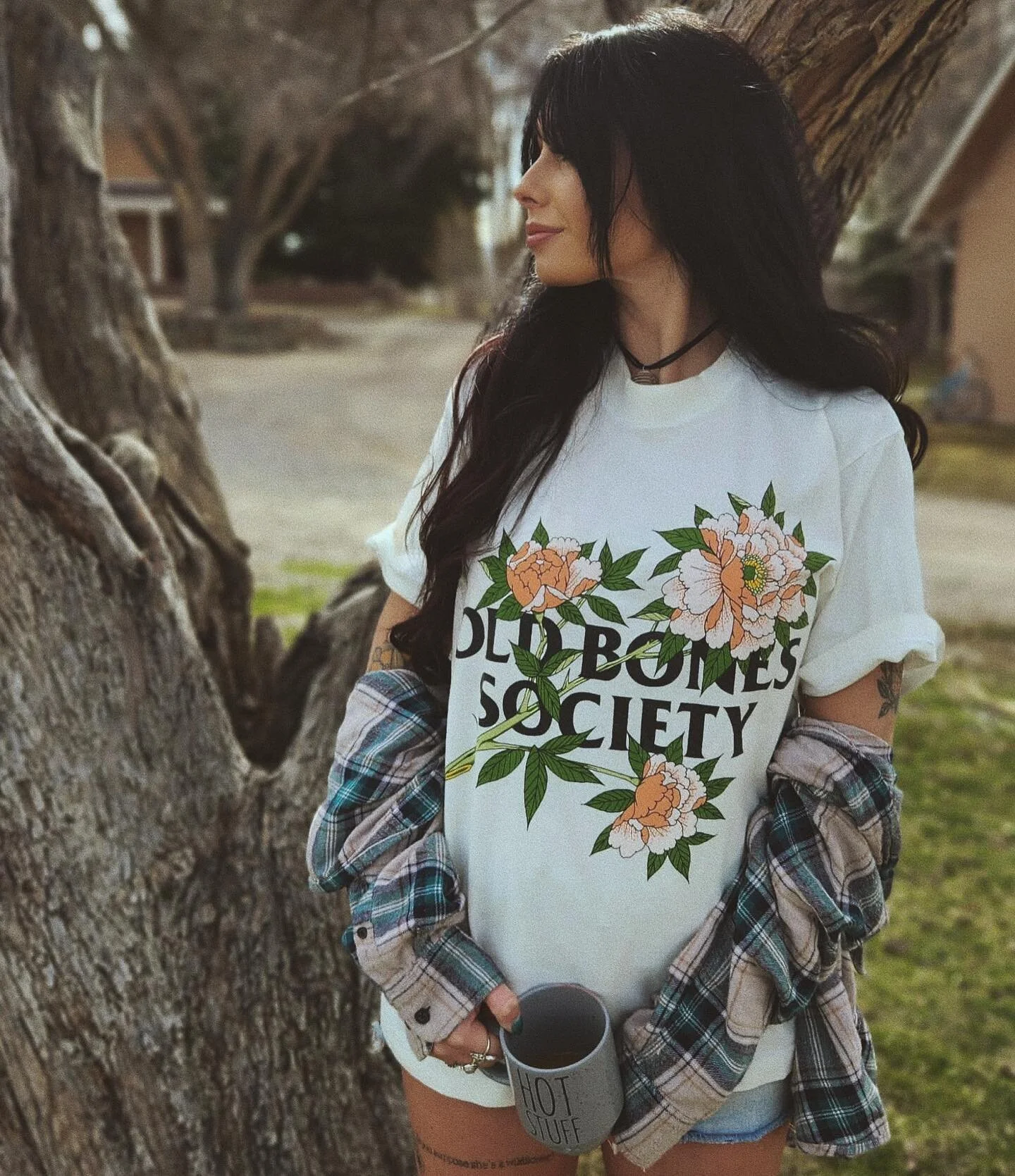 @itss.geeee with the OBS flower logo shirt 🌷🌷🌷 available online!
