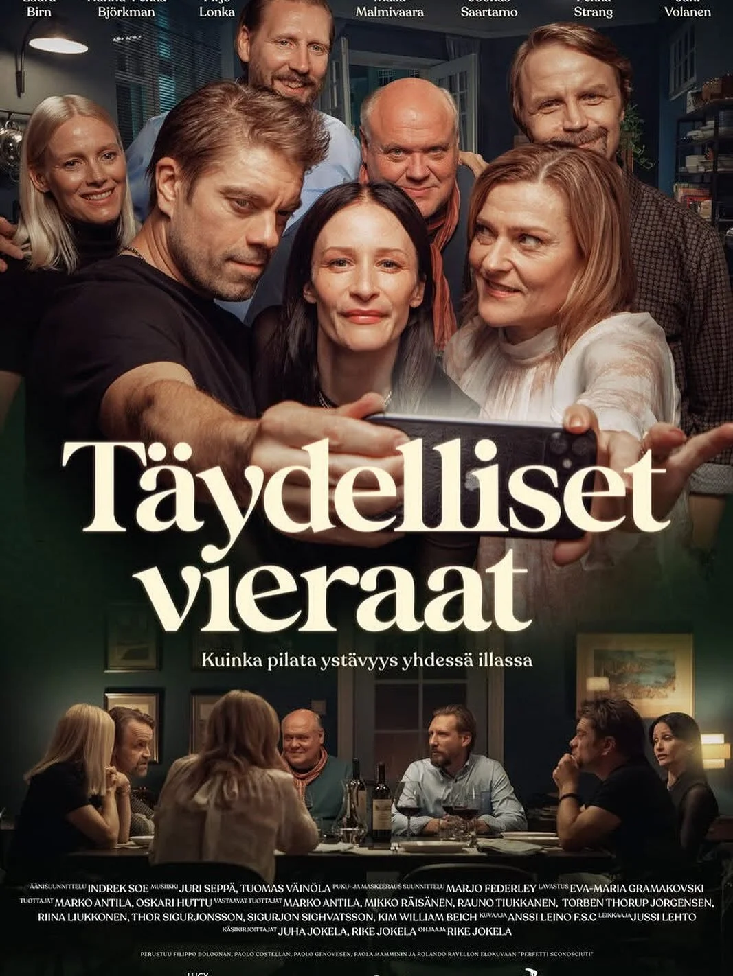 Vielä ehtii leffaan! ❤️ Tänään Kino Kulttuurimyllyn seniorikinossa kotimainen elokuvauutuus Täydelliset vieraat. Kino Kulttuurimyllyn päiväkahvinäytökset alkavat tuttuun tapaan klo 13.00 📽️☕️ 
Elokuvan t