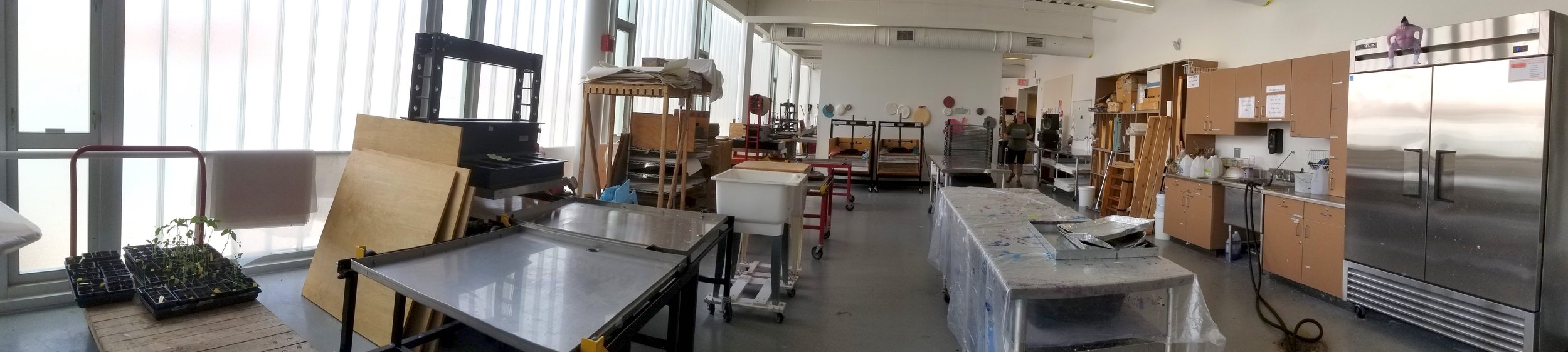 Papermaking studio at Longwood University