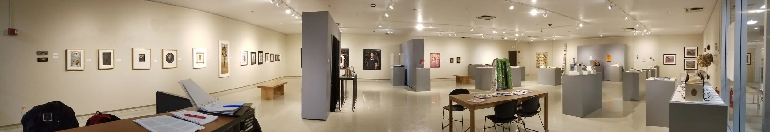 Reading Material, Crossman Gallery, University of Wisconsin - Whitewater, Whitewater, Wisconsin. 2018. Co-curated with Gallery Director Michael Flanagan.