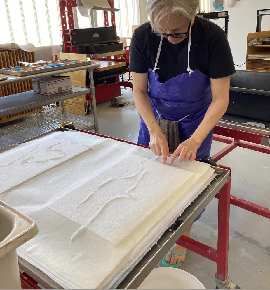 Making paper at Longwood University