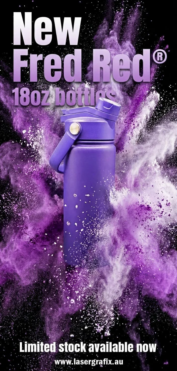 Fred Red® 18 Oz Ceramic Coated Bottles