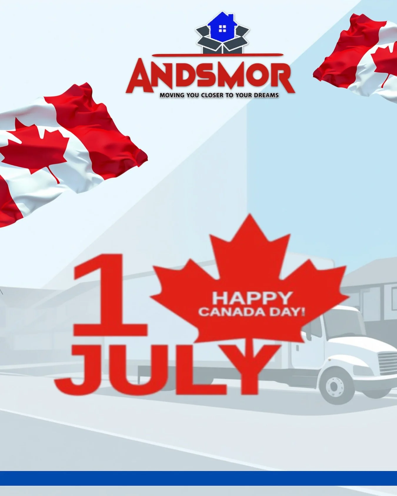 🇨🇦 Happy Canada Day from Andsmor Movers!
Today, we celebrate the land of new beginnings &mdash; and we&rsquo;re proud to help our clients start fresh, one move at a time. 🍁
Whether you&rsquo;re settling into your first home or relocating across th