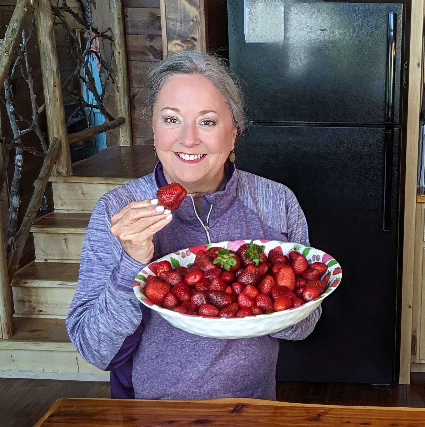 Washing Strawberries