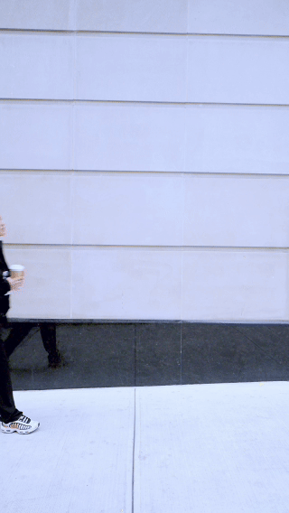 Rowan nurse walking into a store