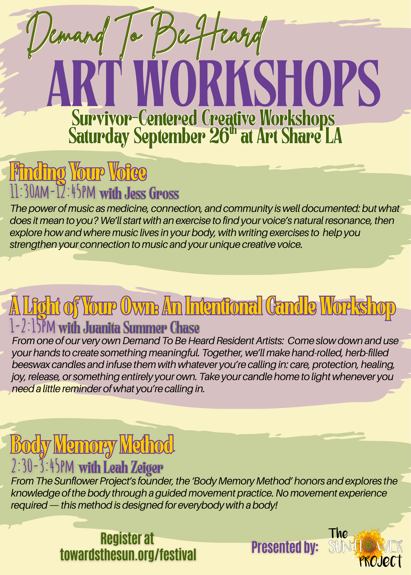 DTBH Festival: Art Workshops