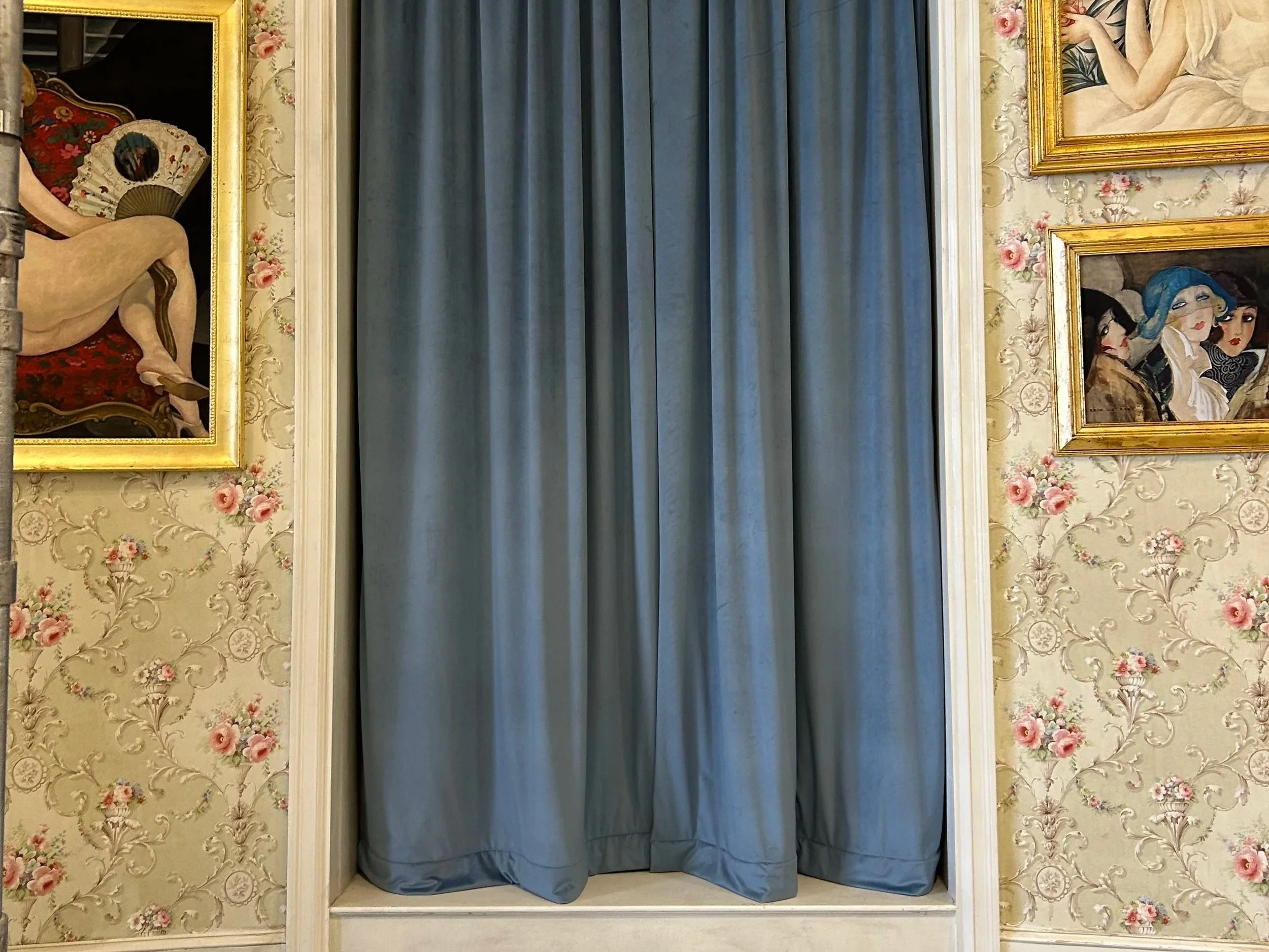 Velvet curtains
