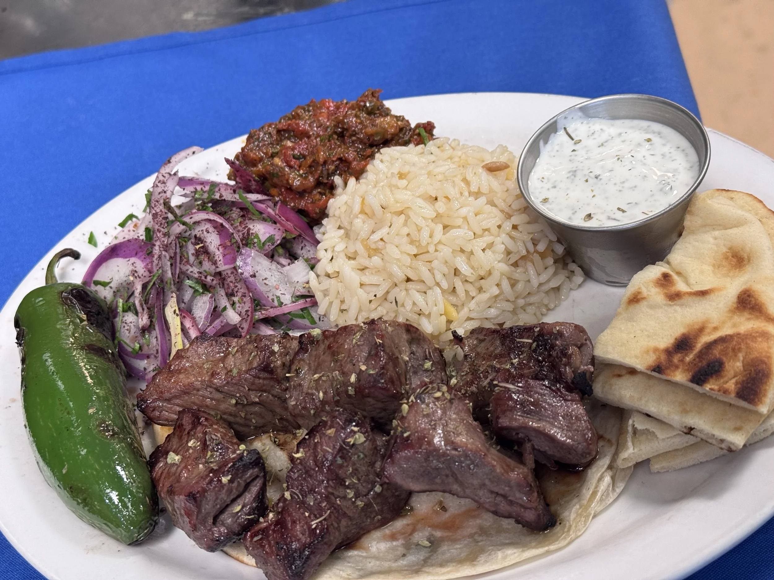 Sis Kebap/Beef Sis platter