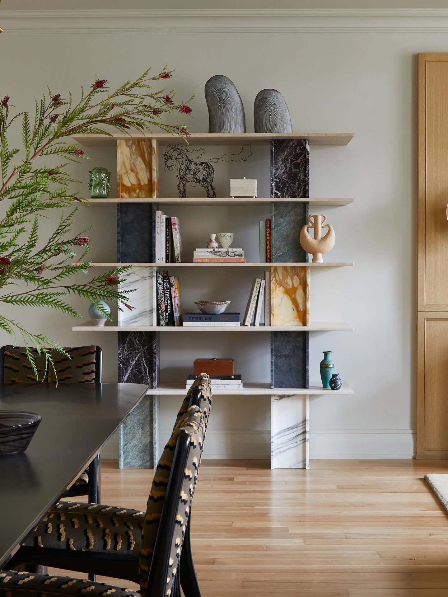 When it came time to put the finishing touches on our clients&rsquo; living and dining area at our UWS project, we knew we wanted to fully lean into their love of color &mdash; no whispering, just committing. The brief called for something sculptural
