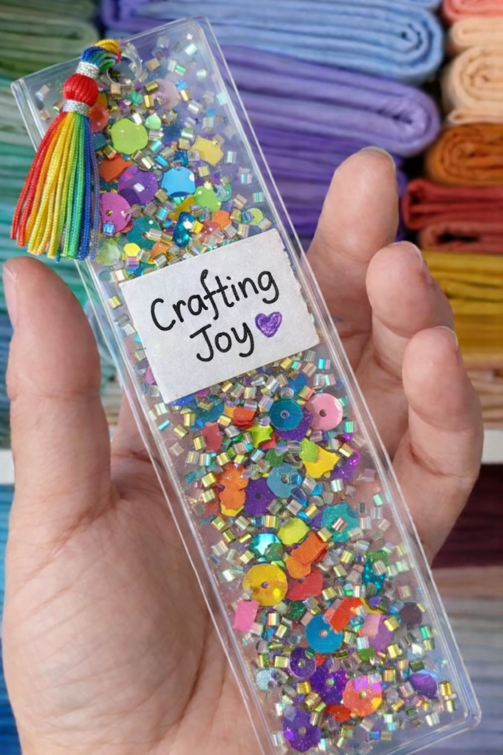 Glitter Bookmarks