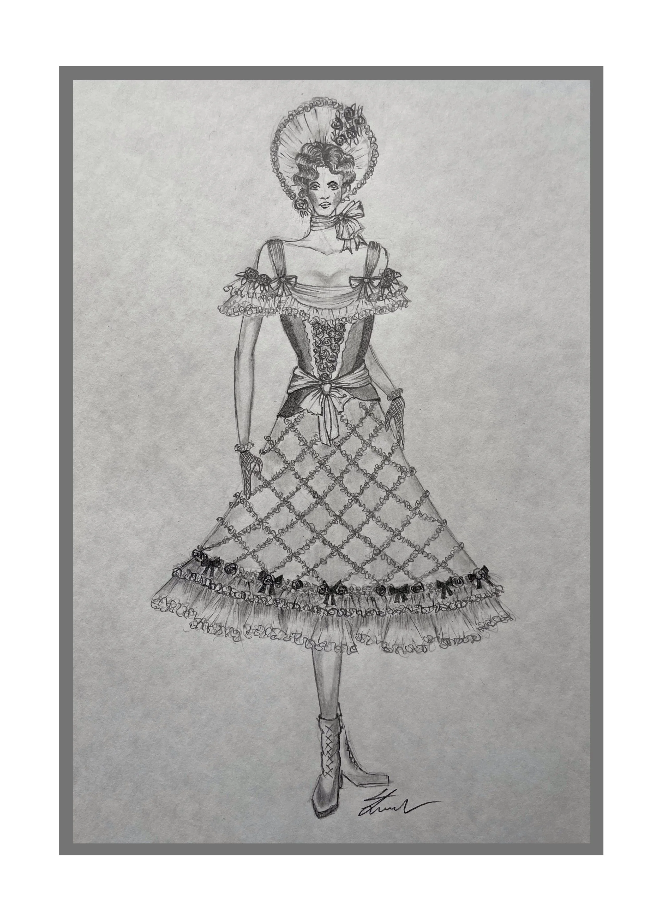 Sketch inspired by Eduardo Varela Sicangco's designs- Pencil on Canson Sketch Paper [22.9 x 30.5cm]