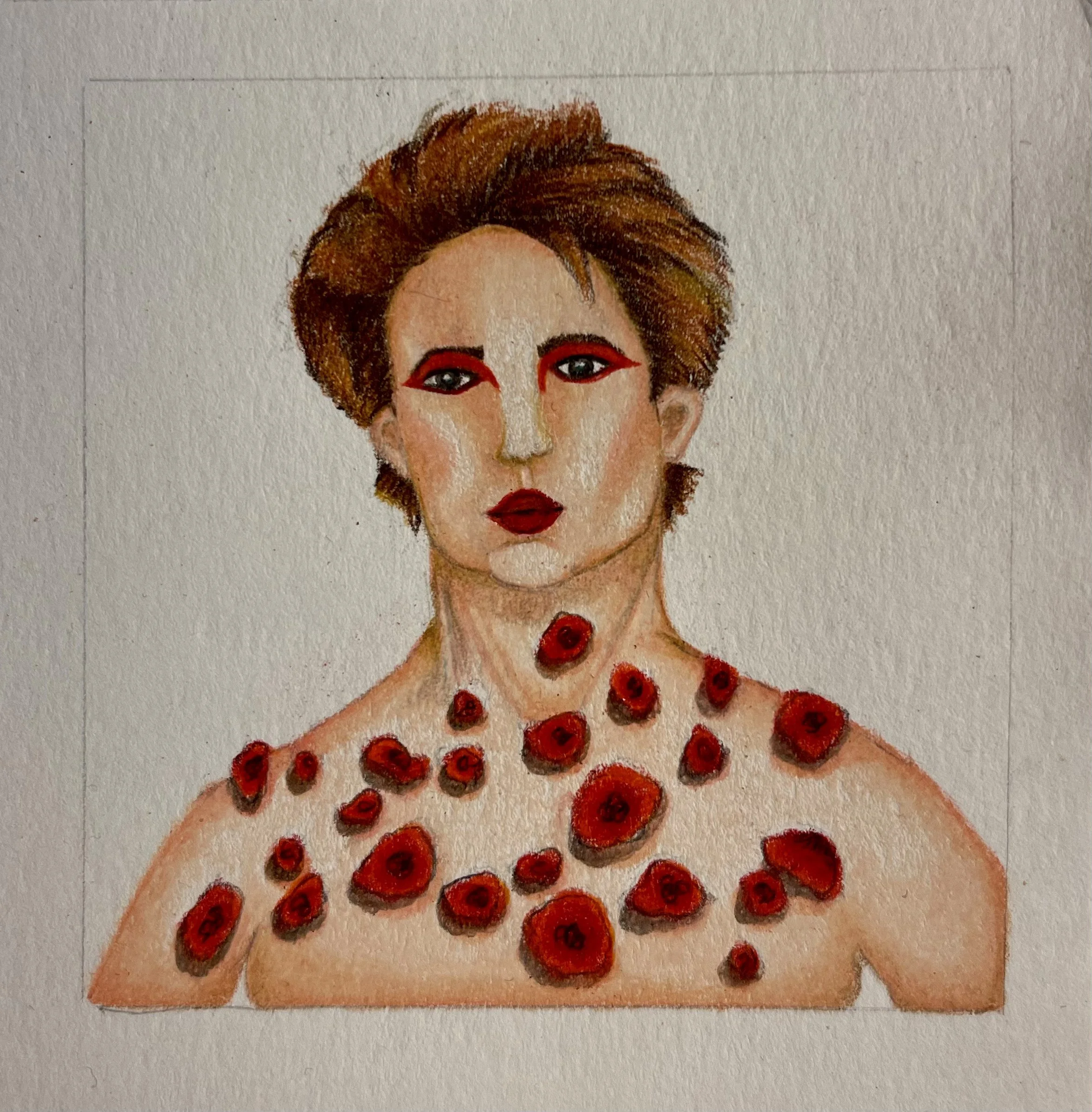Final Sketch for Male Dancer's make-up