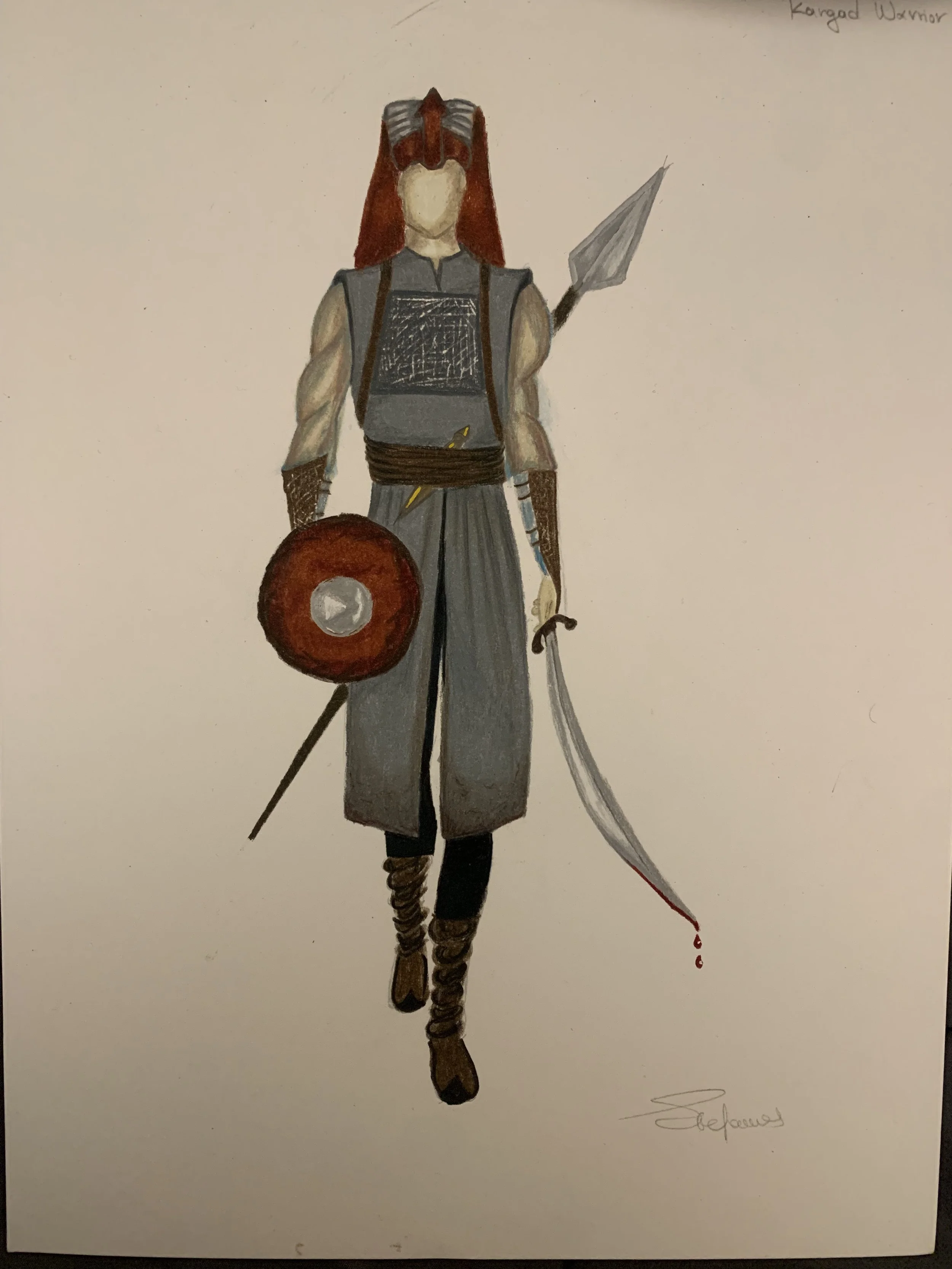 Costume Rendering for Kargad Warrior.