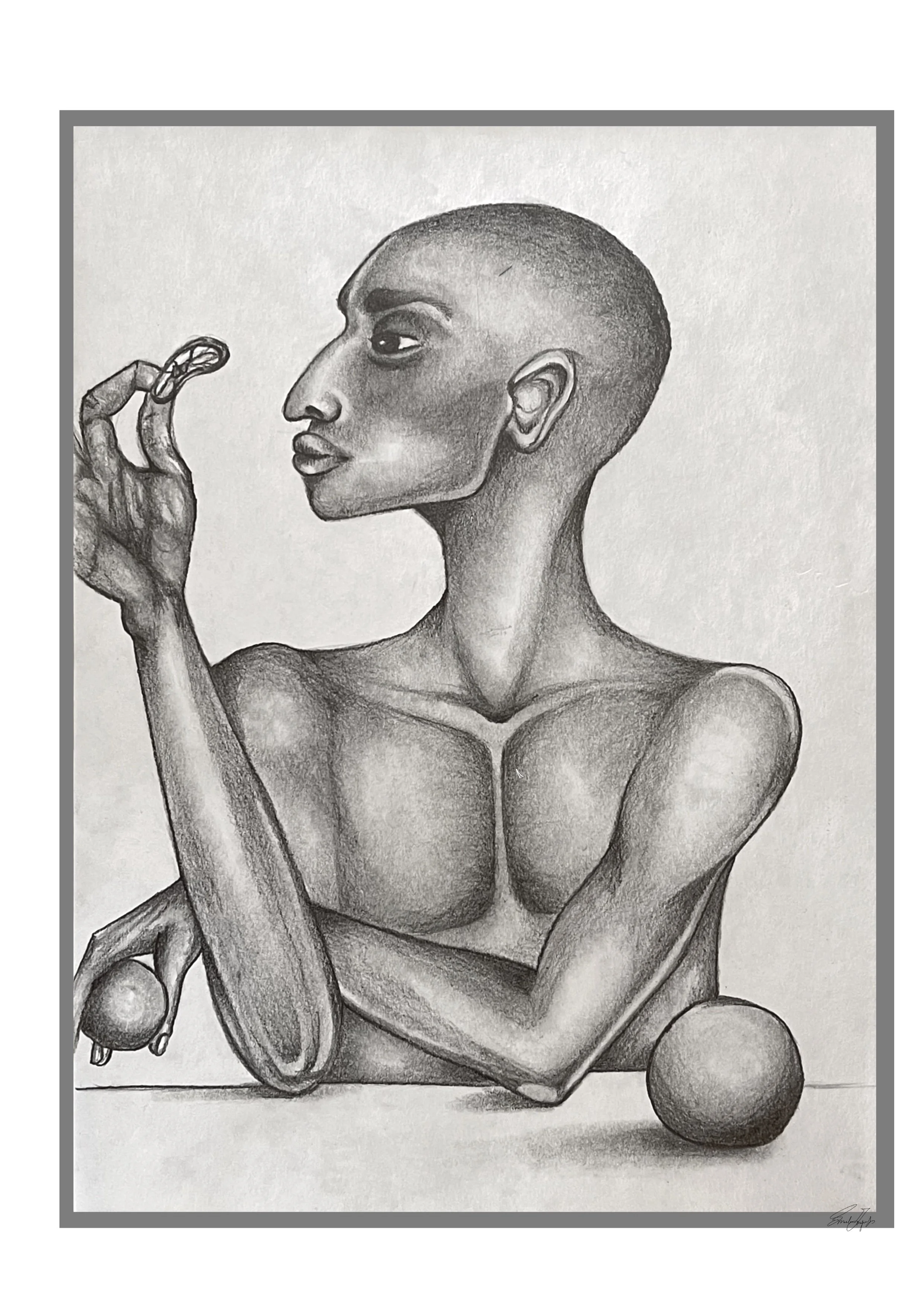 Untitled - Pencil on Canson Mixed Media Paper [22.9 x 30.5 cm]