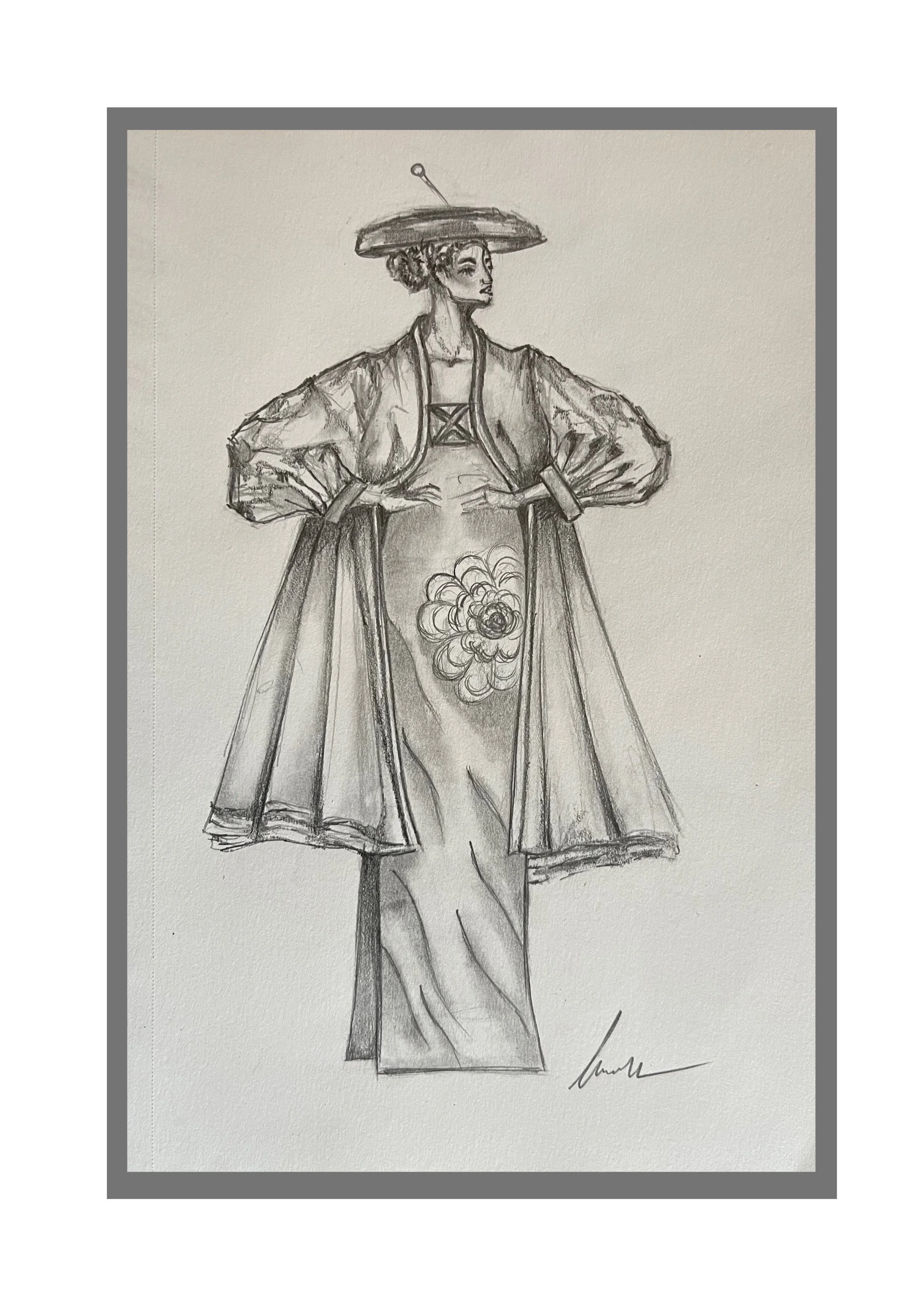 Untitled - Costume Sketch - Pencil on Canson Sketch Paper [14 x 21.6cm]