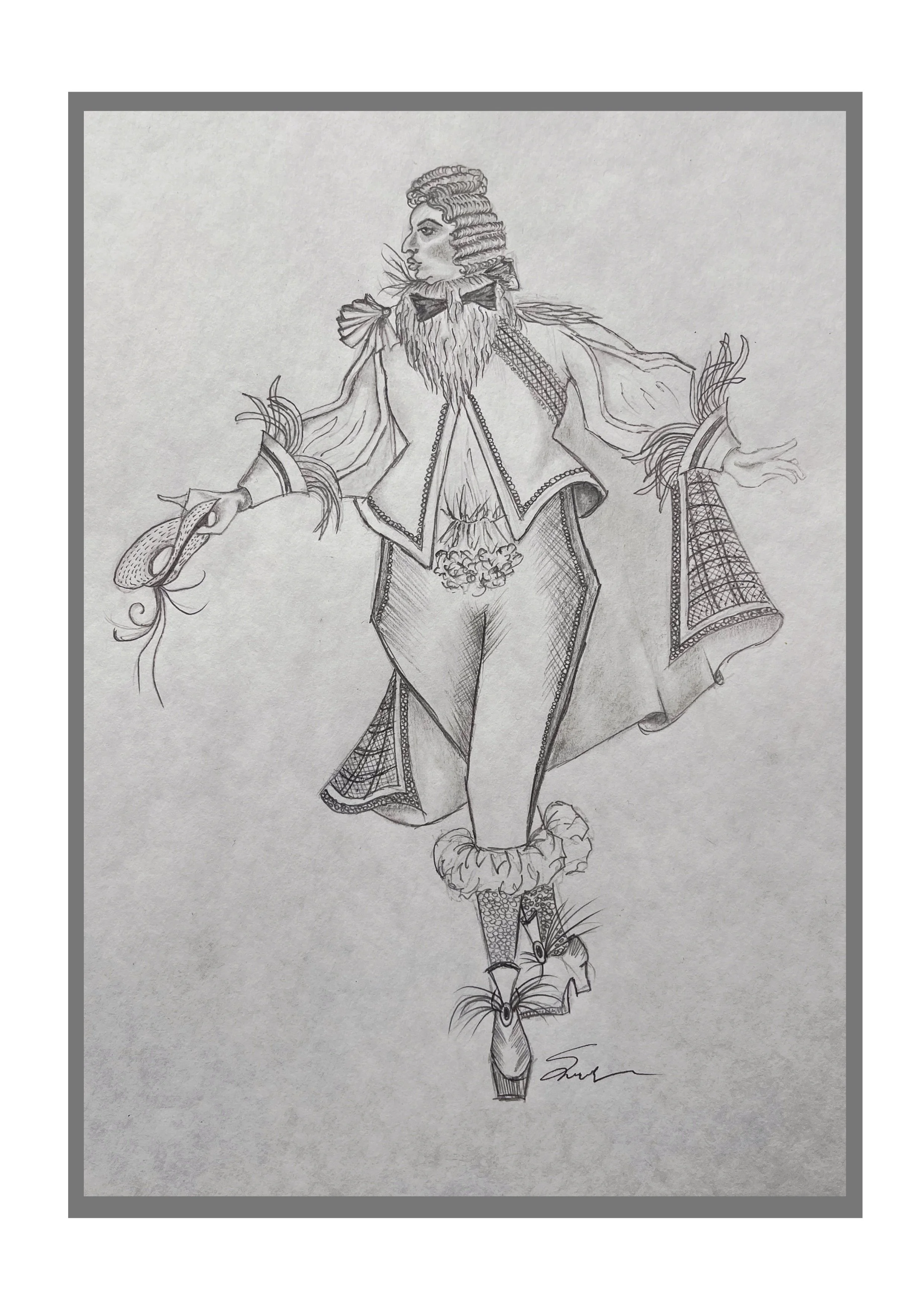 Sketch inspired by Eduardo Varela Sicangco's designs- Pencil on Canson Sketch Paper [22.9 x 30.5cm]