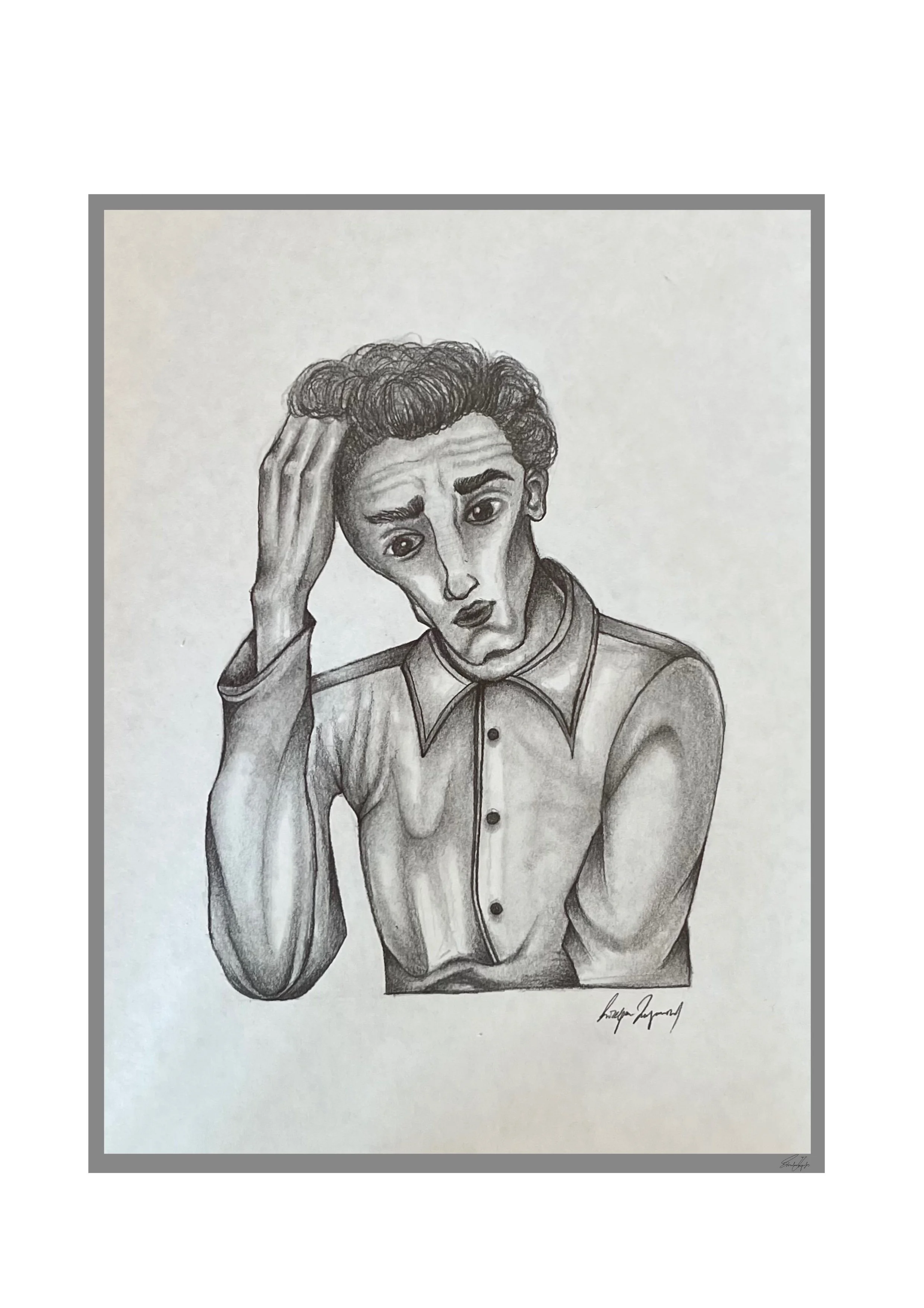 Untitled - Pencil on Canson Mixed Media Paper [22.9 x 30.5 cm]