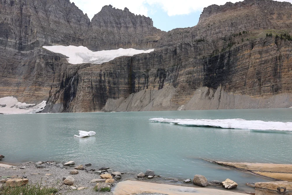 Grinnell Glacier and Upper Lake