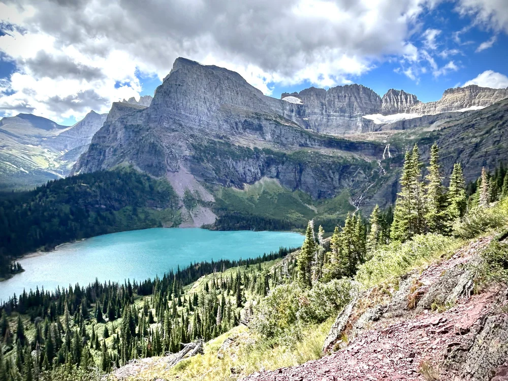 Grinnell Lake from trail