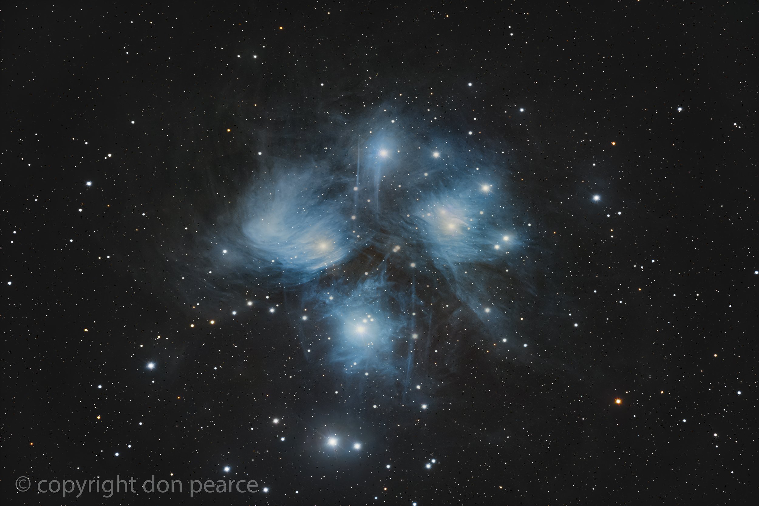 M45 Pleiades Cluster Donstronomy Astrophotography Prints 