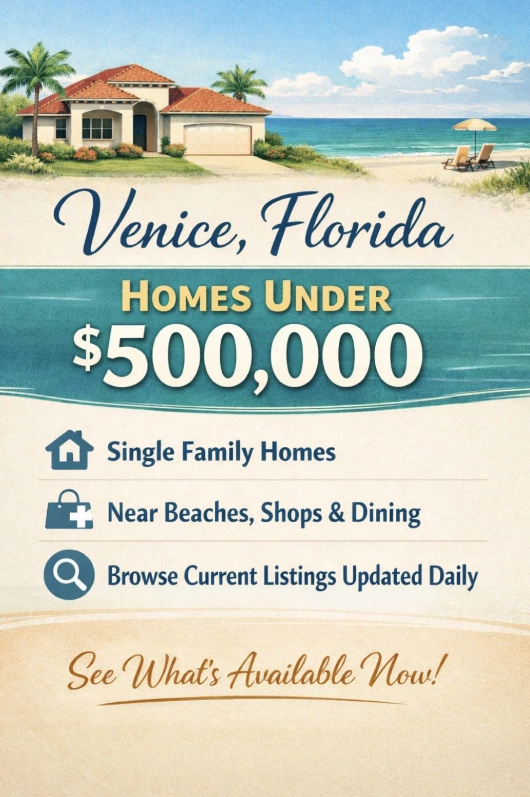 Venice Florida Homes Under $500,000