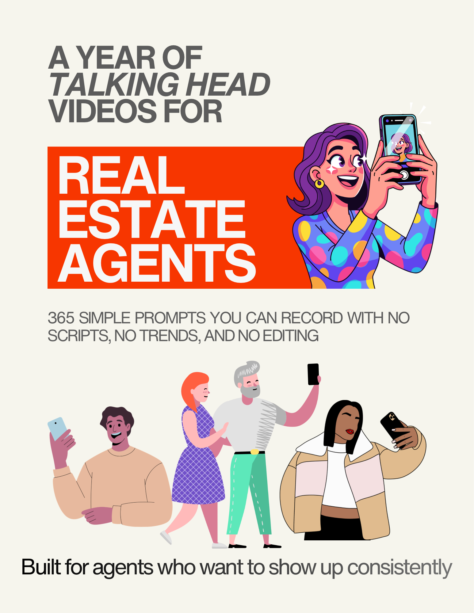 A Year of Talking Head Video Prompts for Real Estate Agents