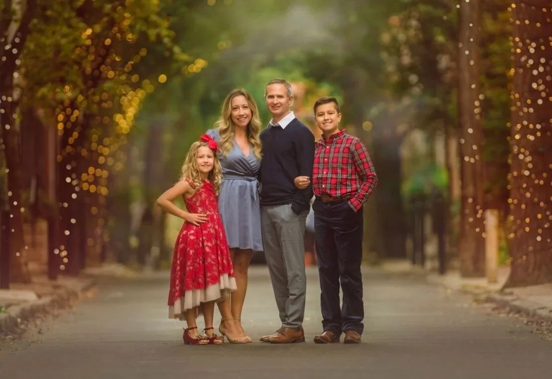 Family portrait in Smithville in Mt. Holly, New Jersey during a South Jersey session.