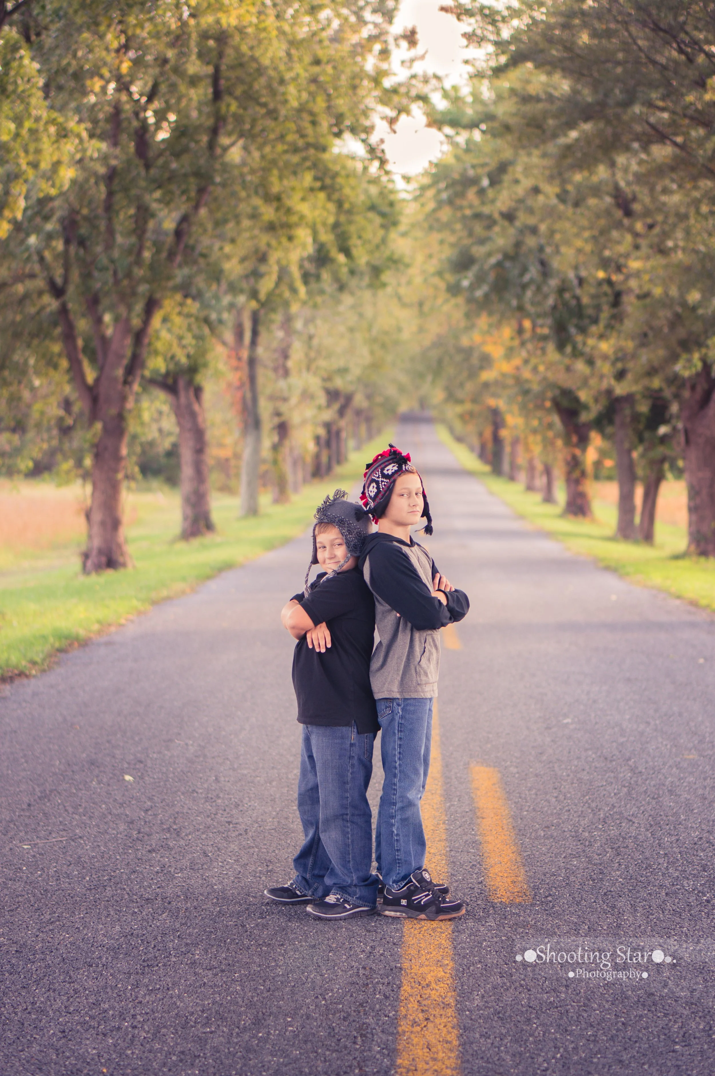 Kids spending time together on Hackett Road in Salem County, New Jersey.