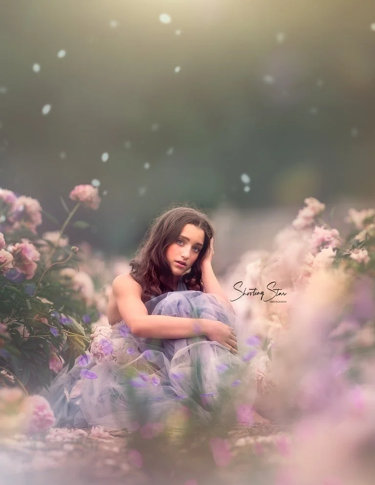 Teen portrait in open field during South Jersey natural light photography session