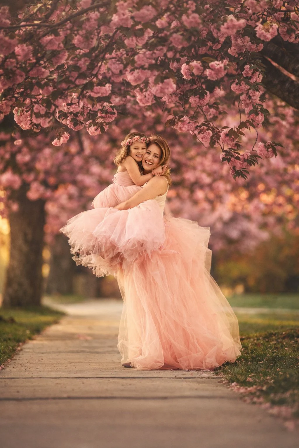 Mommy and Me Cherry Blossom Portraits in New Jersey | Spring Mother &amp; Daughter Session