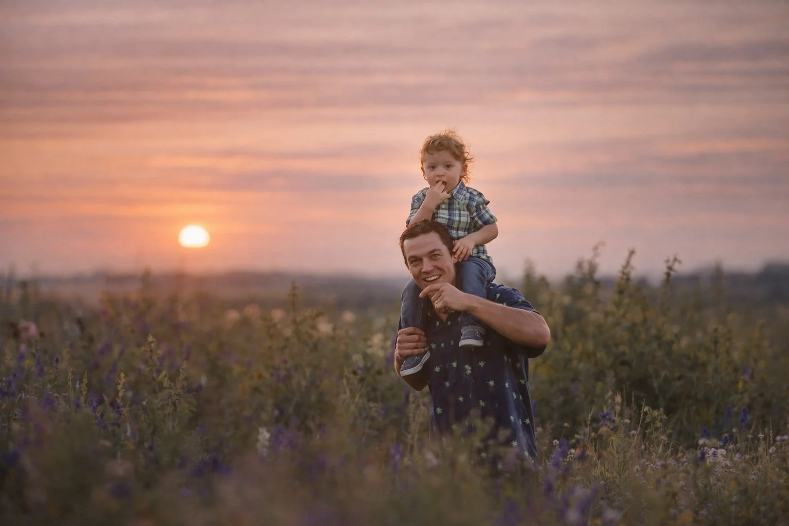 Parent and child sharing a quiet hug during a fine art family photography session in South Jersey.