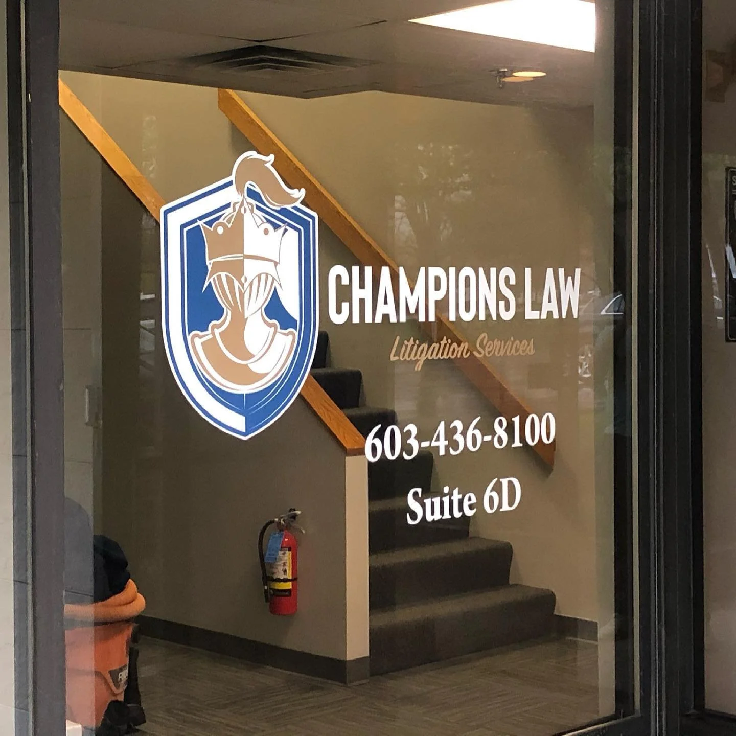 Champion's Law Door Decal