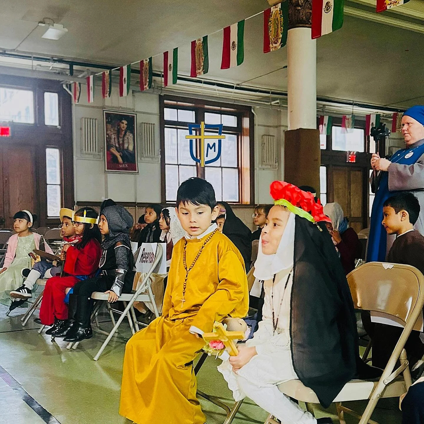 For All Saints&rsquo; Day our students presented 5 facts about the saint that they dressed up as. Everyone eagerly cheered on their peers! #allsaintsday #catholicsaints