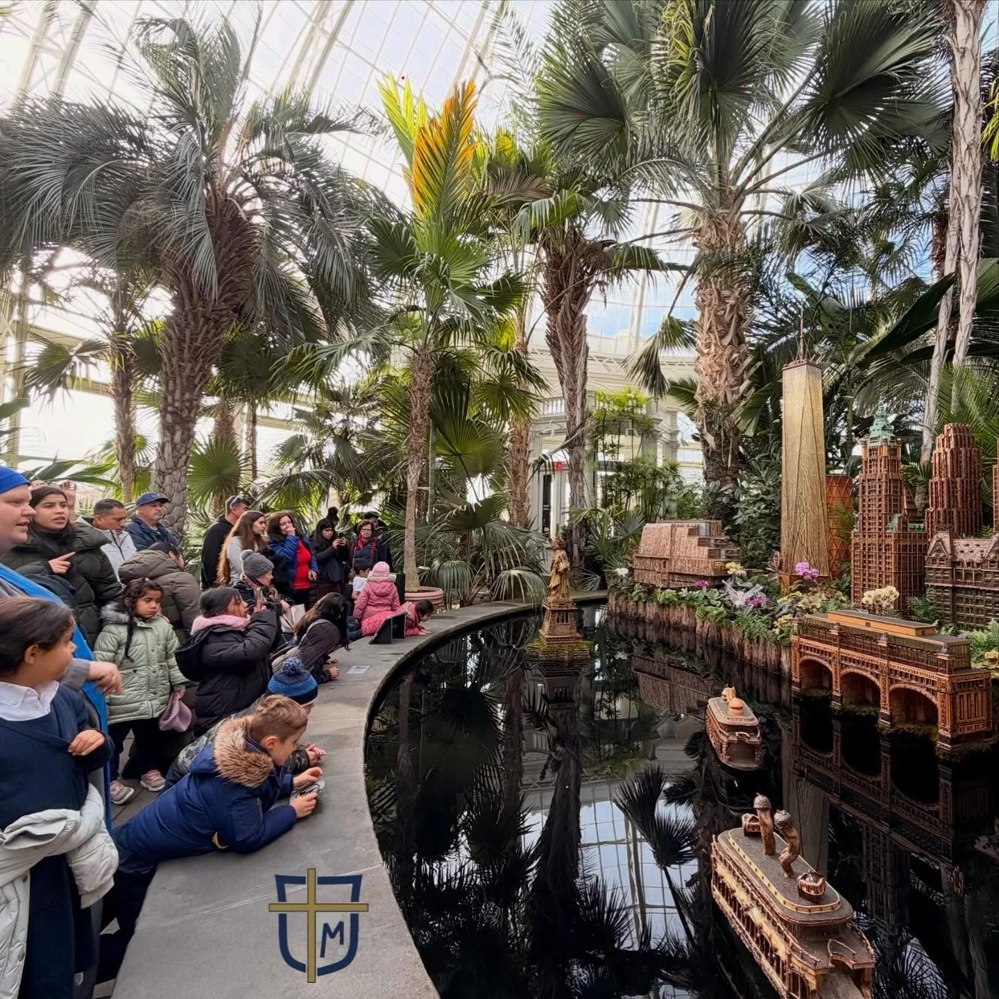 Today, we took a school class trip to the Holiday Train Show at the New York Botanical Garden. #nyccatholicschool #nycismycampus #nyccatholics