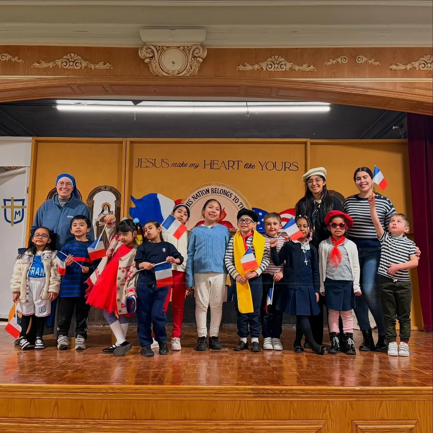 Team France is the Winner of our 2026 Catholic Schools Week Floral Games! #csw #nyccatholicschool #catholicschoolsweek2026