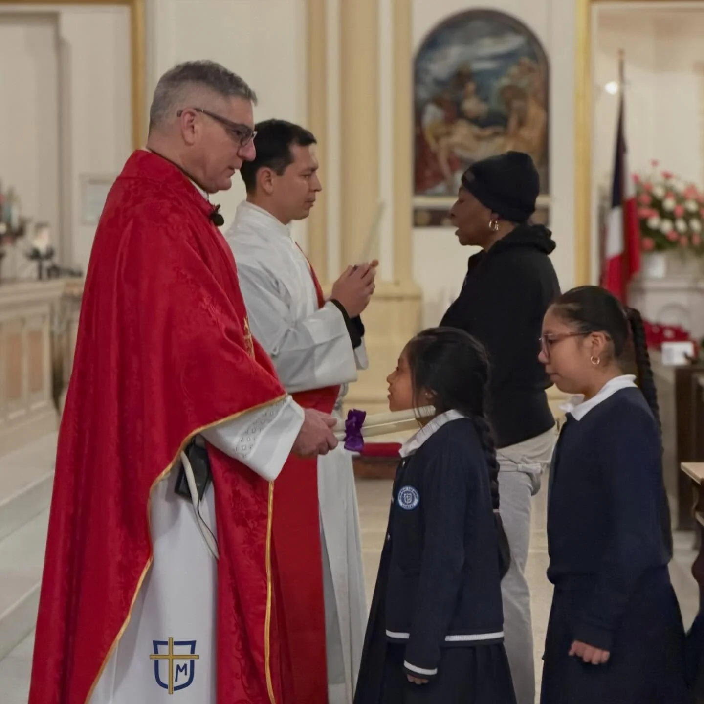 Today is the Feast of St. Blaise, the 4th-century Armenian bishop and martyr most known as the patron saint of throat illnesses. Our school went to Mass this morning and received the &ldquo;Blessing of the Throats&rdquo;. It is where two crossed, ble