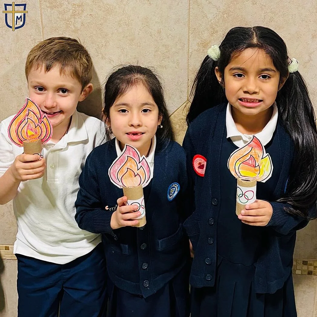 With the Winter Olympics in full swing students have been learning about the torch and ancient game traditions. Who are you rooting for? #winterolympics2026 #nyccatholicschool #olympictorch