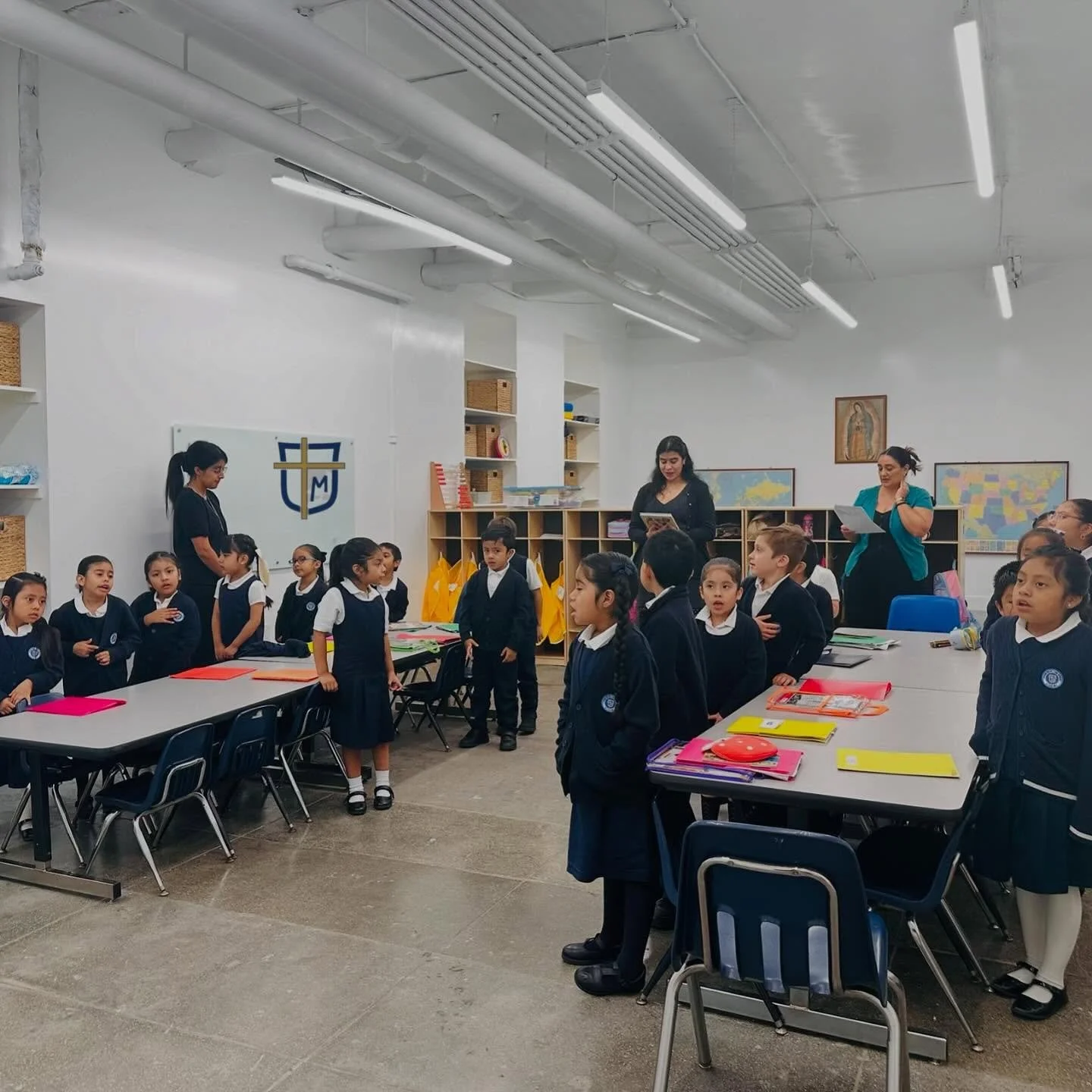 Monday morning pledge &amp; prayers. Have a blessed week everyone! #nyccatholicschool