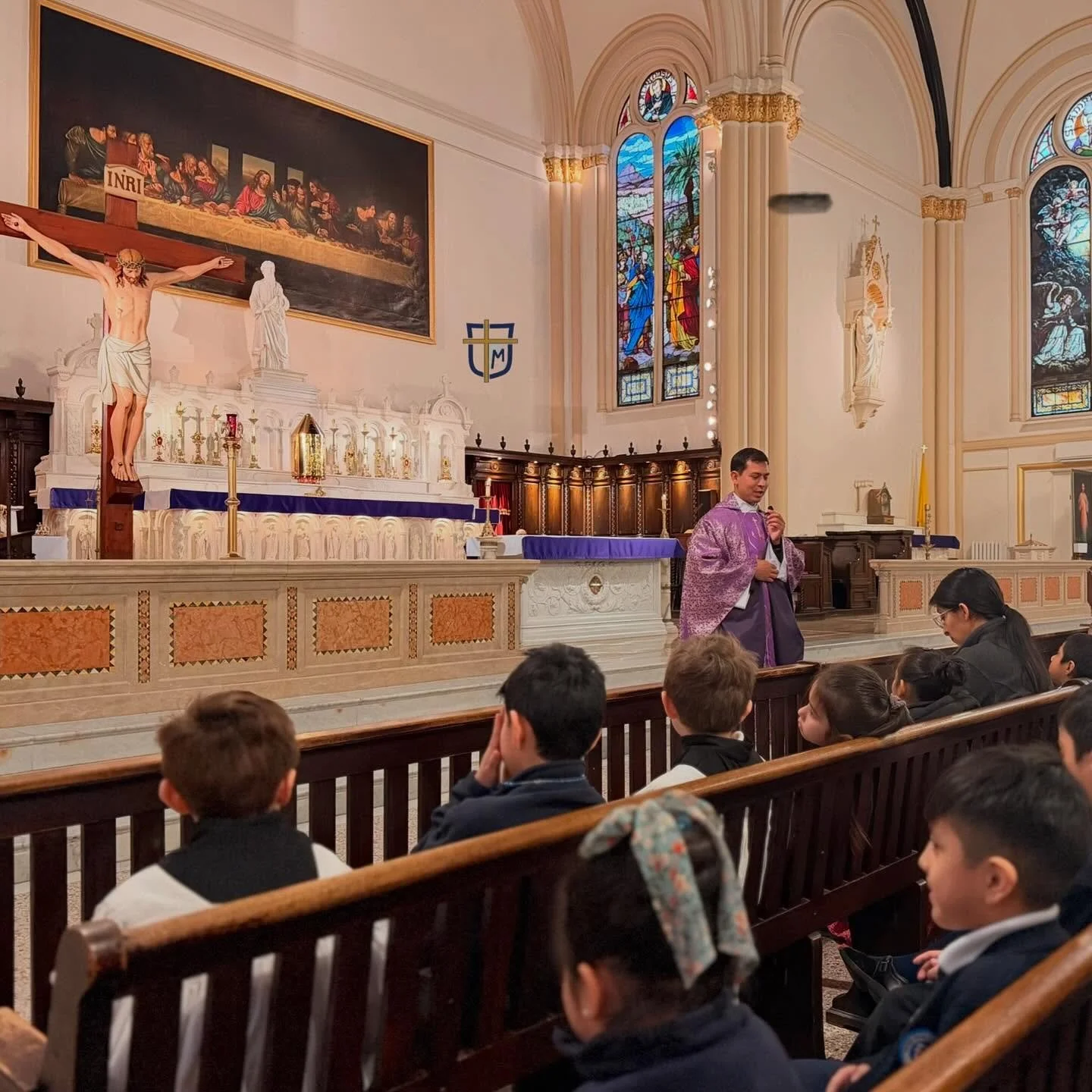 Father Damien, formerly Deacon Damien, is now a priest! He was ordained on February 14th in his home country of Guyana. He has returned and we had our first school Mass with him. God Bless Father Damien! #nyccatholicschool #nyccatholics