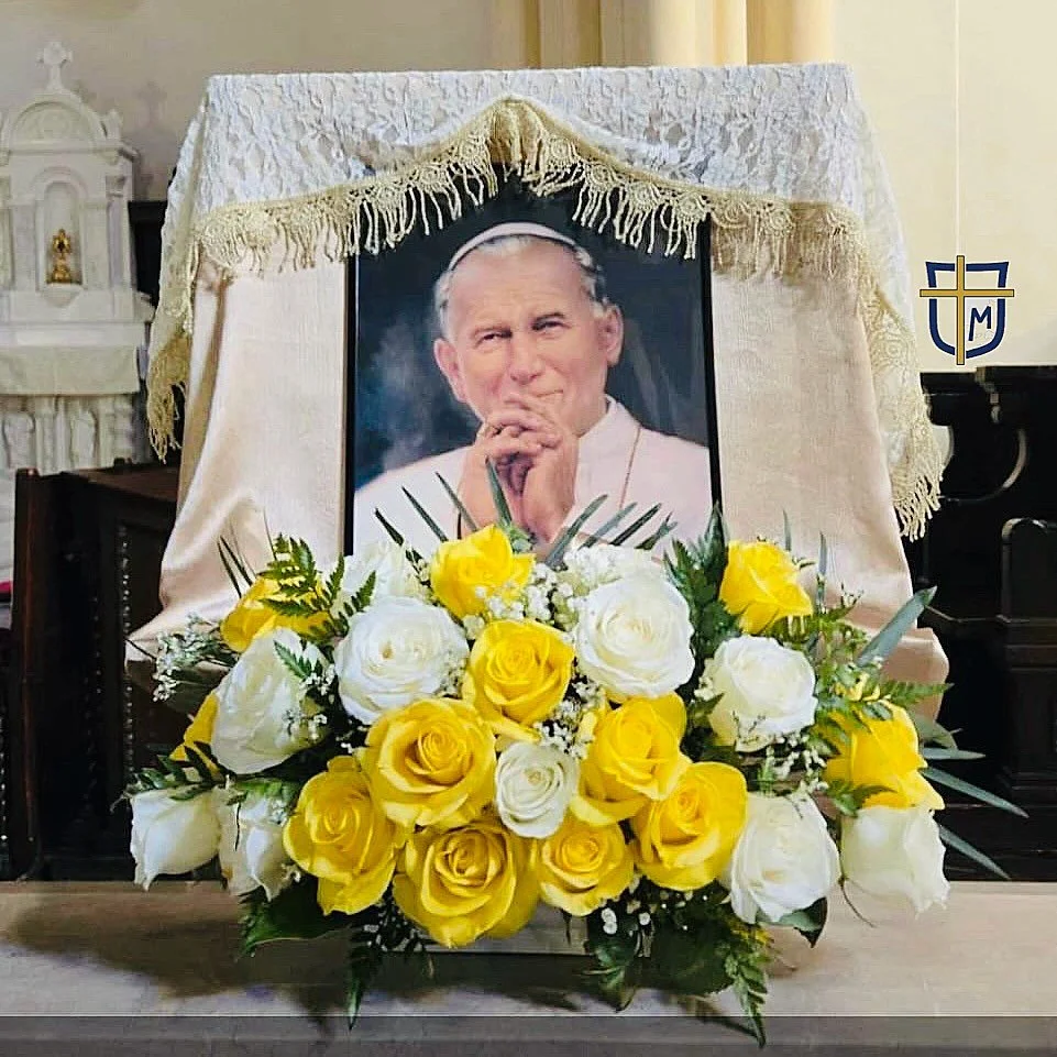 Twelve years ago today St. John Paul II was canonized a Saint. #prayforus #jp2 #totustuus #nyccatholicschool