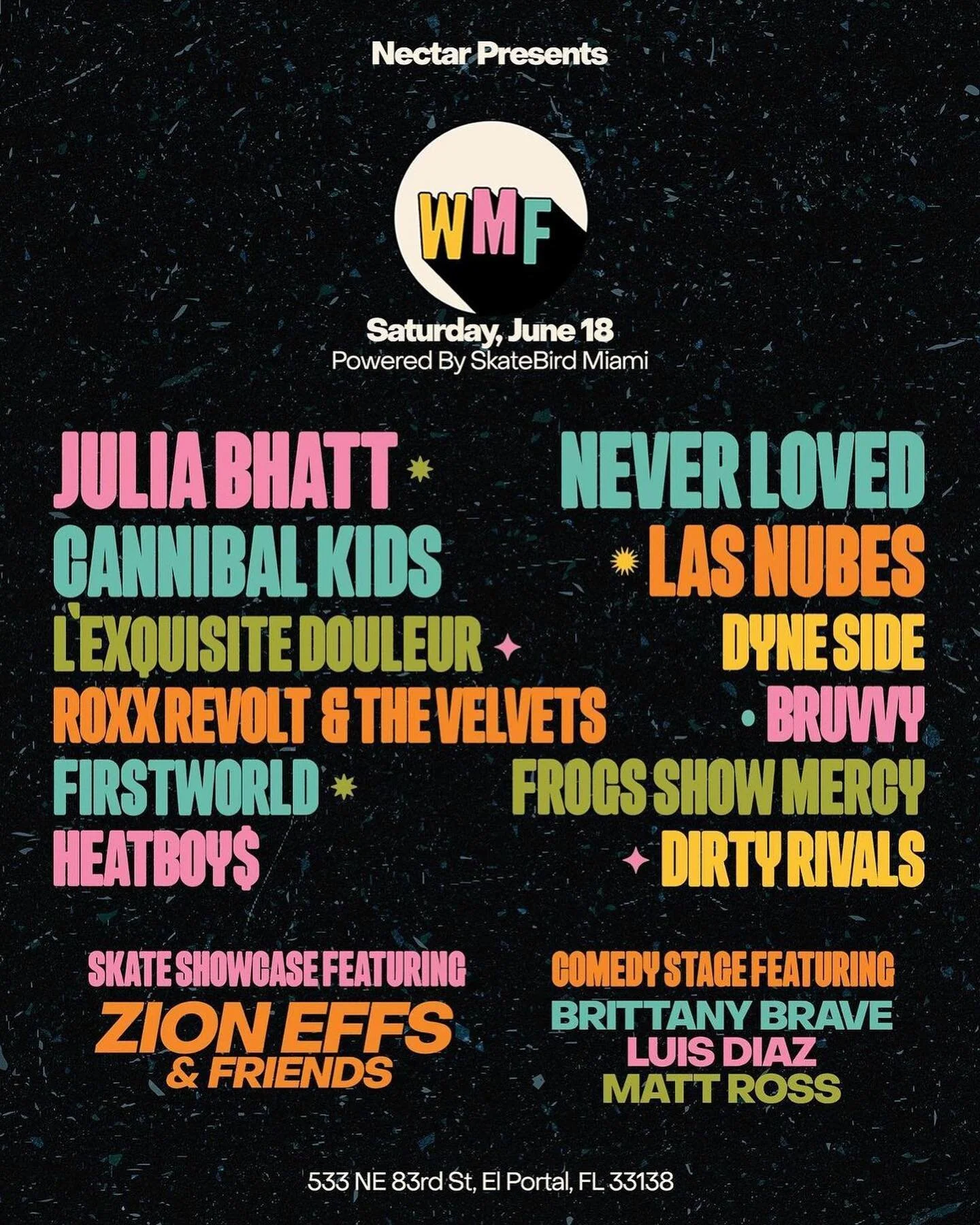 festival direction &amp; brand mgmt 
producing partner: @cuantumproductions #nectarpresents 
event: @wetmangofest 2022
venue: @skatebird305 
show production: @cuantumproductions x @uccreativestudios 
creative, activations &amp; stream: @ionitstudios
