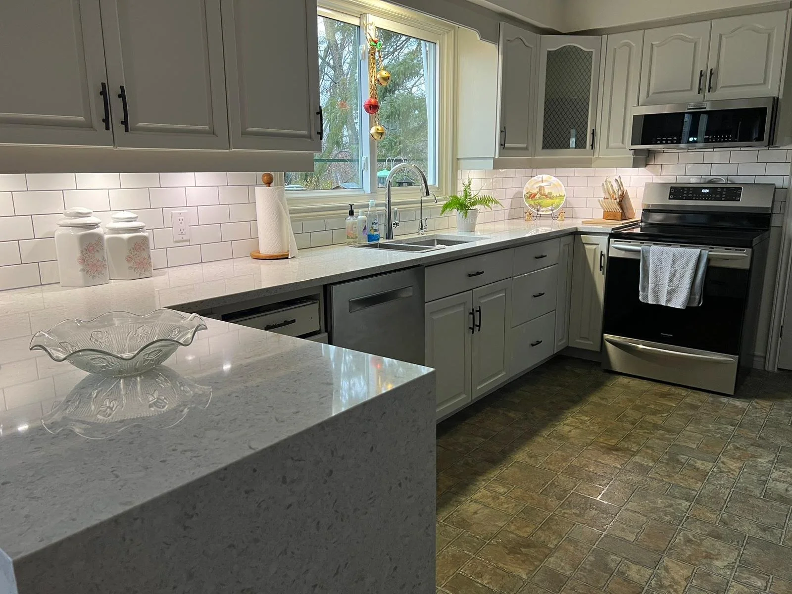 Repainted Kitchen Repainted kitchen Cabinets - creating value using existing materials ...